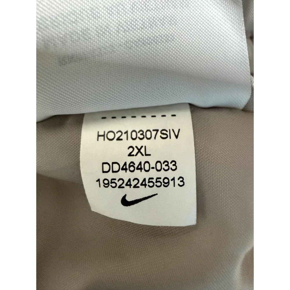 Nike Therma-FIT Air Jacket Mens 2XL Gray Full Zip Insulated Bomber DD4640-033
